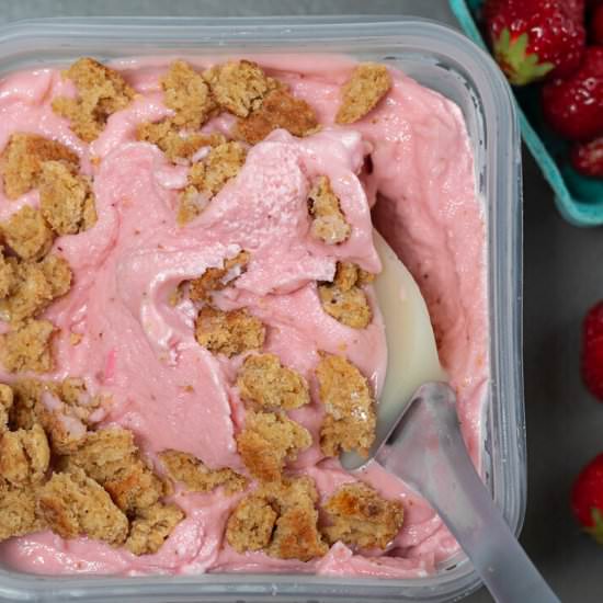 Straw. Shortcake Frozen Yogurt