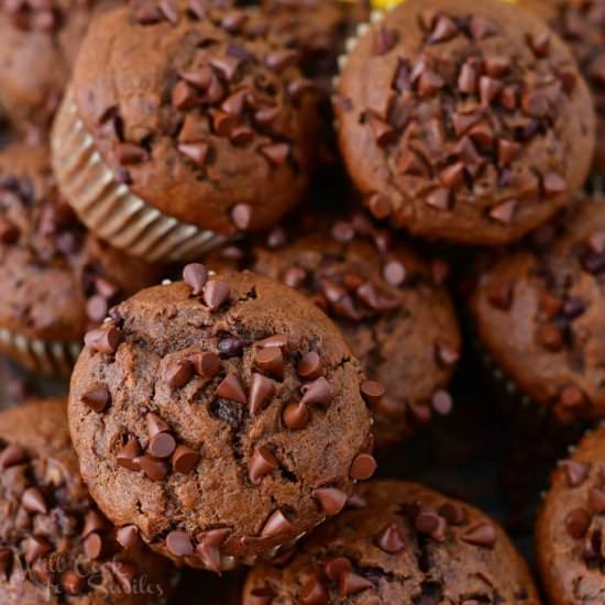 Chocolate Banana Muffins