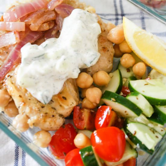 Greek Chicken Meal Prep Bowls