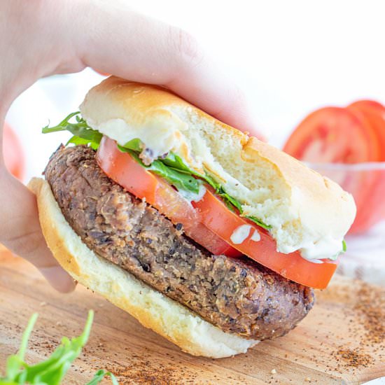 Vegan Black Bean Burgers