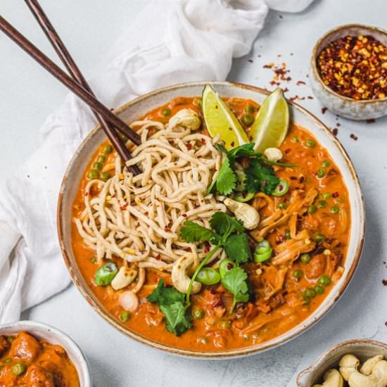 Sun-Dried Tomato Jackfruit Noodles