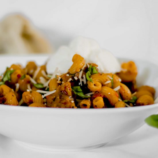 One Pot Pasta with Ricotta Clouds
