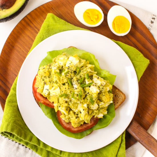 Healthy Egg Salad with Avocado