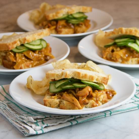 Pulled Chicken Sandwiches