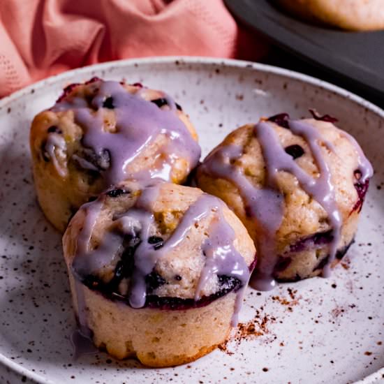 Vegan Lemon Blueberry Muffins