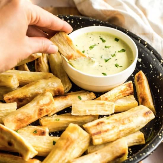 Crispy Baked Yuca Fries (GF, Vegan)