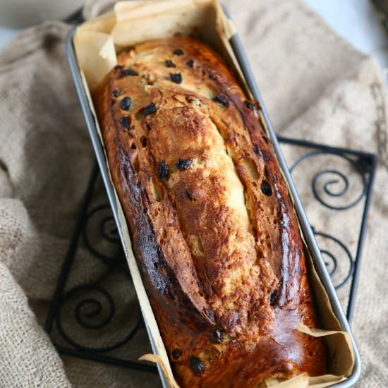 Cookie Butter Raisin Loaf