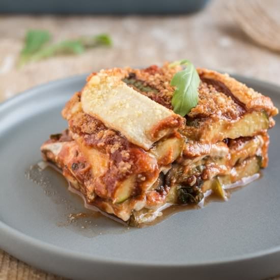 Vegan Tomato Zucchini Casserole