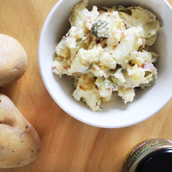 Potato salad with pickles