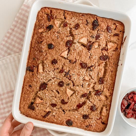 Cranberry Apple Baked Oats