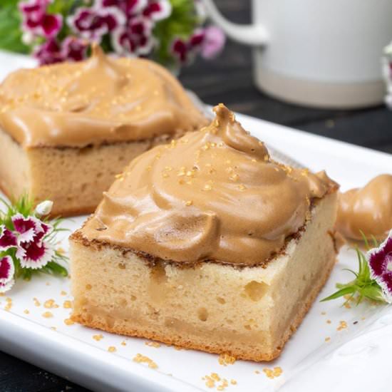 Vegan Dalgona Coffee Cake