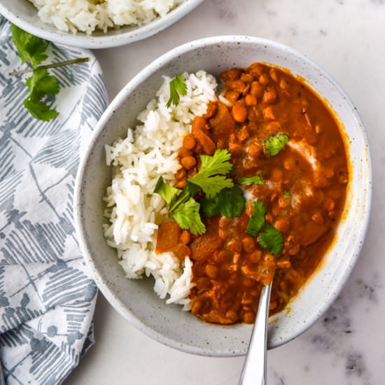Creamy Coconut Lentil Curry
