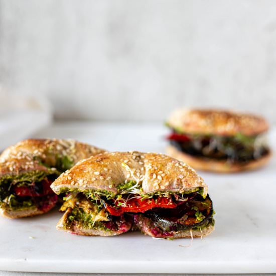 Grilled Zucchini Sandwiches