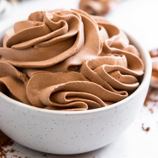 Simple Chocolate Whipped Cream