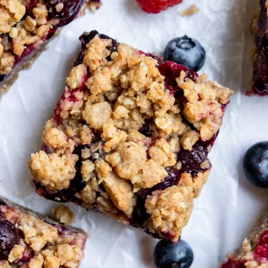 Mixed Berry Oat Bars