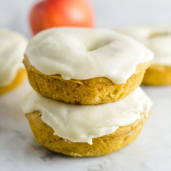 Brown Butter Baked Apple Doughnuts