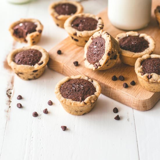 Chocolate Chip Brownie Tarts