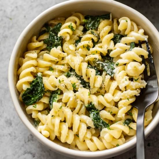 spinach goat cheese pasta