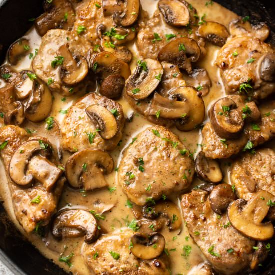 easy creamy pork marsala