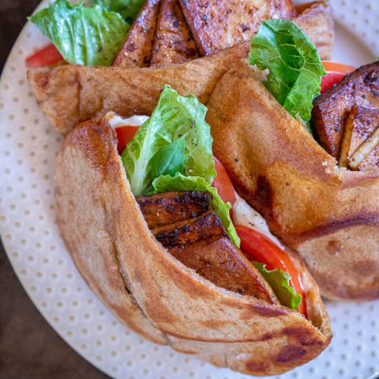 Vegan BLT Pitas