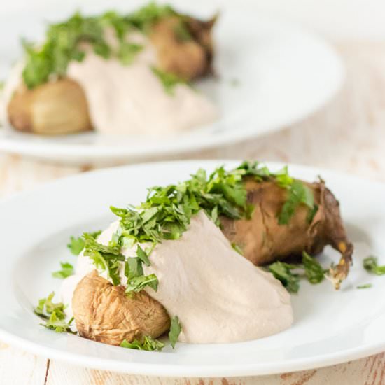 Roasted Eggplant in Walnut Sauce