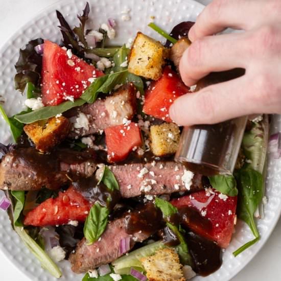 Grilled Steak & Watermelon Salad
