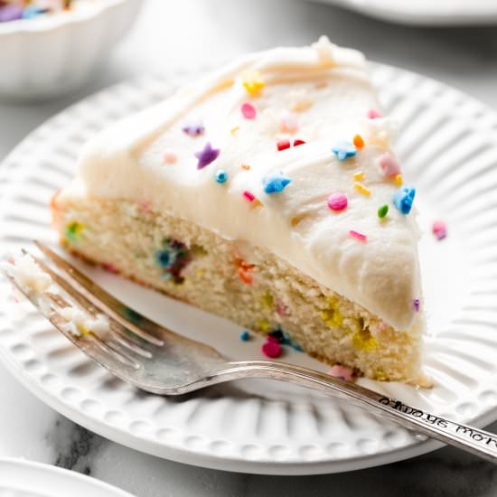 Easy Homemade Sprinkle Cake