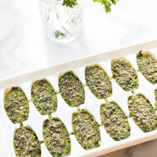 How to Freeze Garden Fresh Pesto