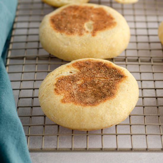 sourdough english muffins