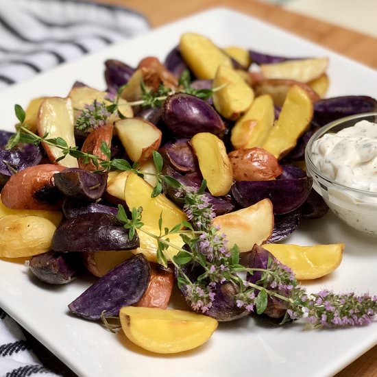 Vegan Lemon Roasted Potatoes