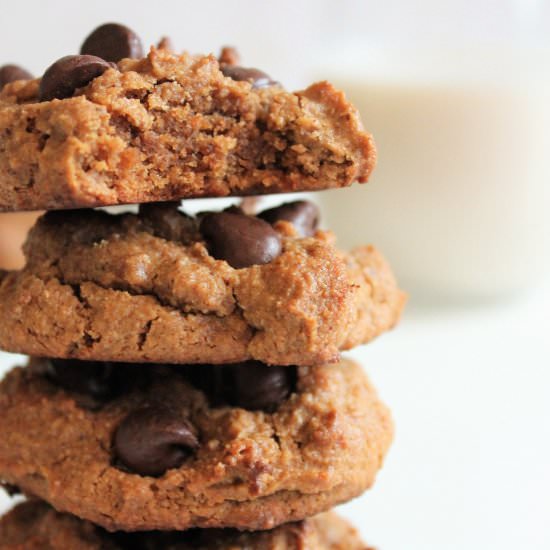 Almond Butter Chocolate Chip Cookie