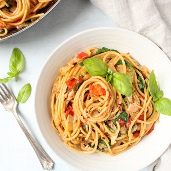 One-Pot Whole wheat Pasta