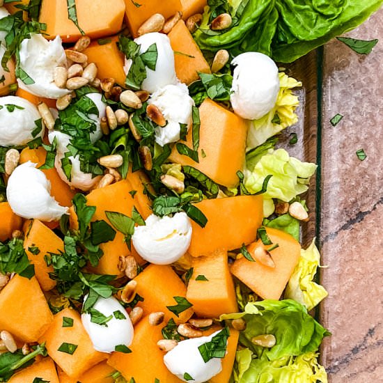Melon Salad with Fresh Mozzarella