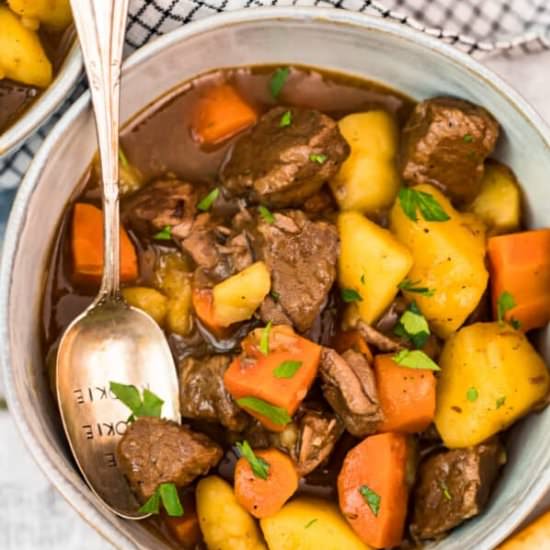 red wine beef stew!