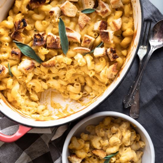 Creamy Sweet Potato Mac’n’Cheese