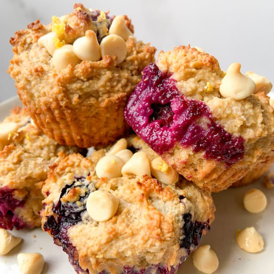 Lemon Blueberry Muffins with Yogurt