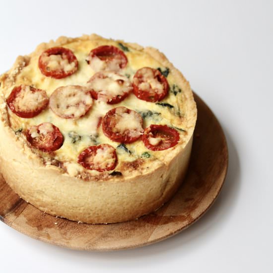 Spinach and Bacon Quiche