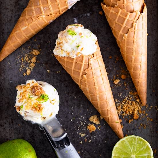 No Churn Key Lime Pie Ice Cream