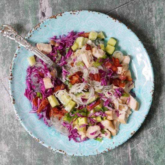 Simple Chicken Bacon Pasta Salad