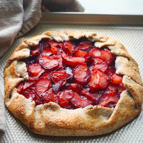 Best Plum Galette (no soggy crust!)