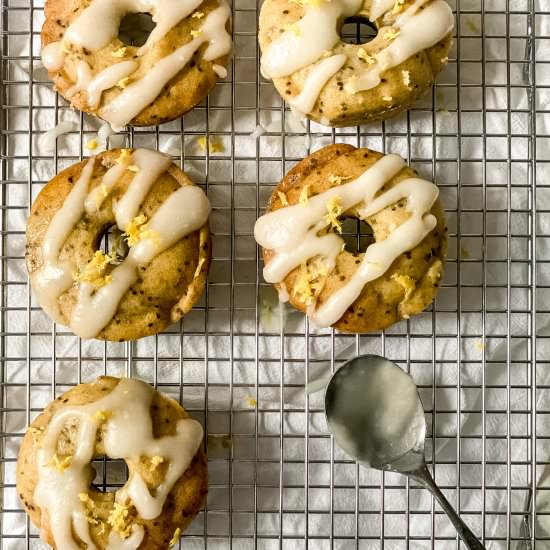 Lemon Chia Seed Baked Donuts