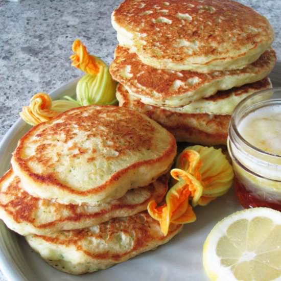 Zucchini Lemon Pancakes