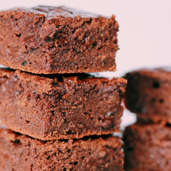 Zucchini Mochi Brownies