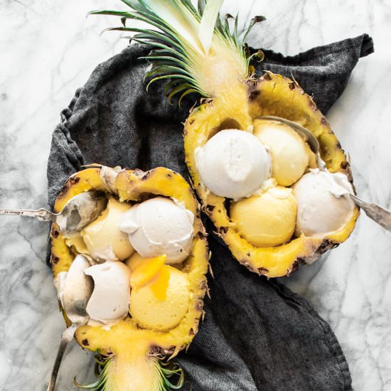 Tropical Ice Cream with Coconut