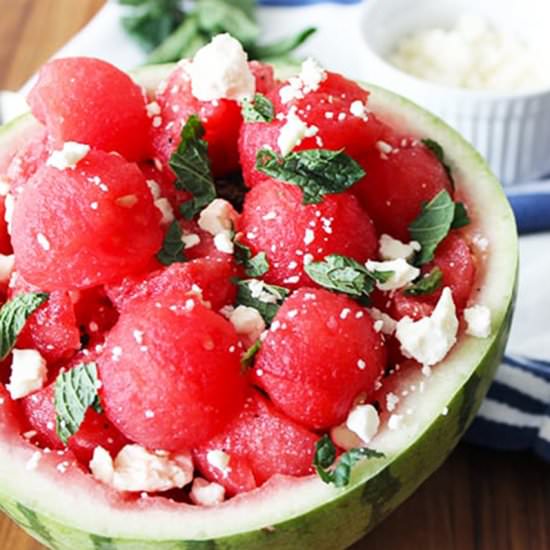 Watermelon Mint Feta Salad