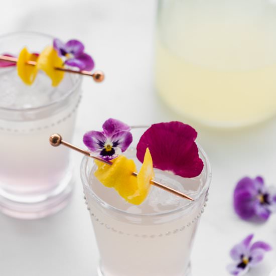 Creme de Violette Spiked Lemonade