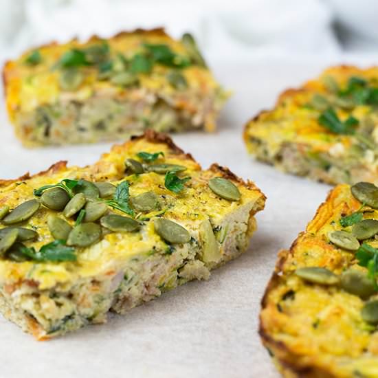 Zucchini and Bacon Slice