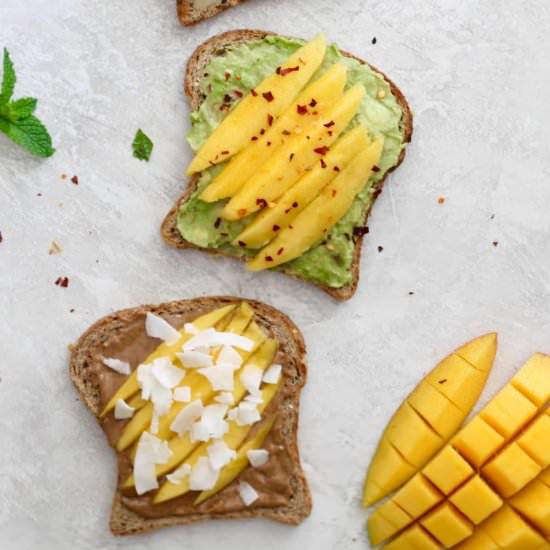 Fancy Mango Toast (3 Ways)