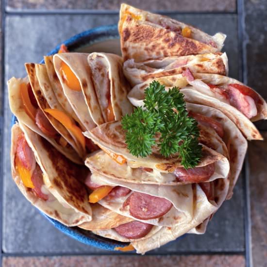 Kielbasa Quesadillas