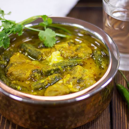 Lamb Bhindi Masala Bhindi Gosht